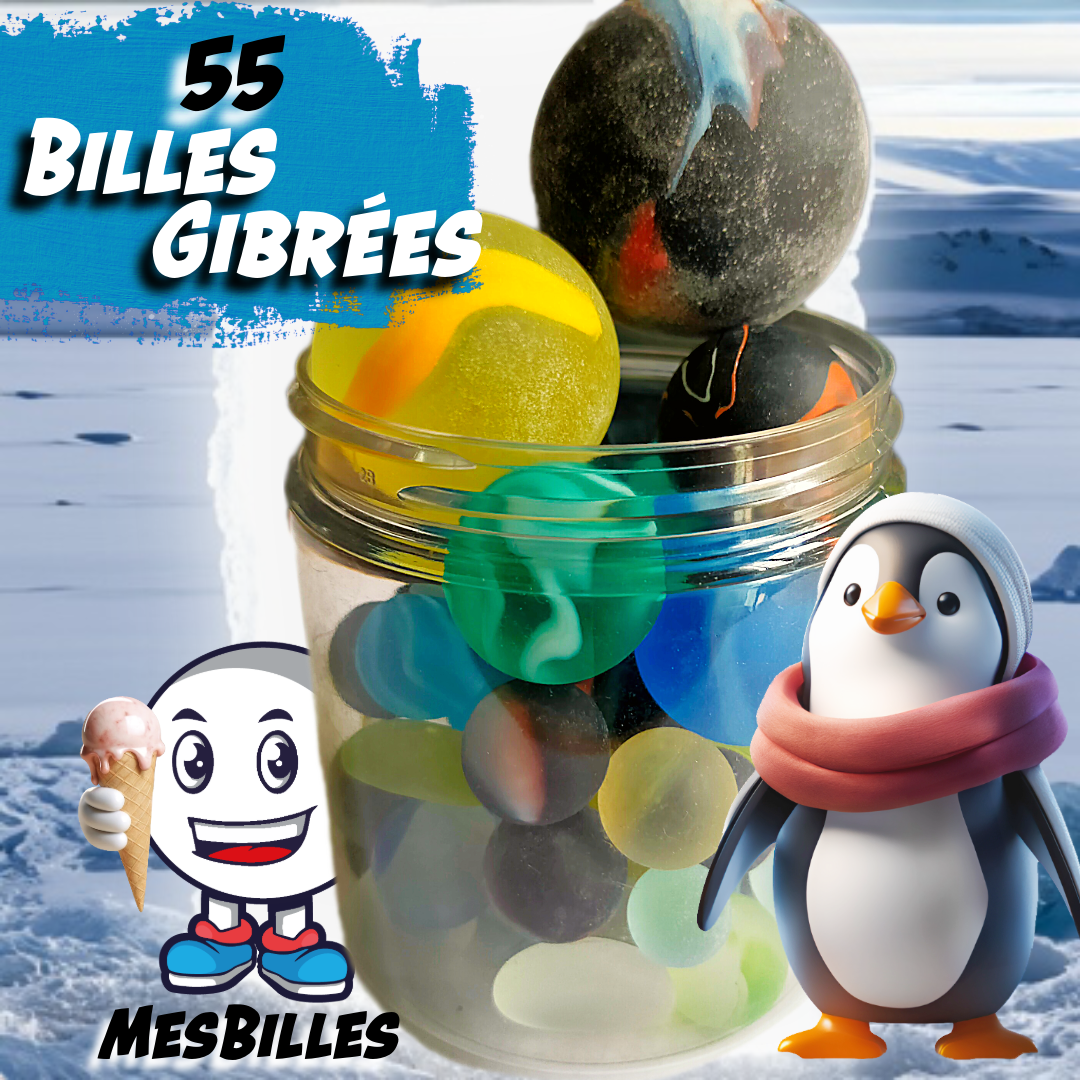 55 Murmeln Givrée