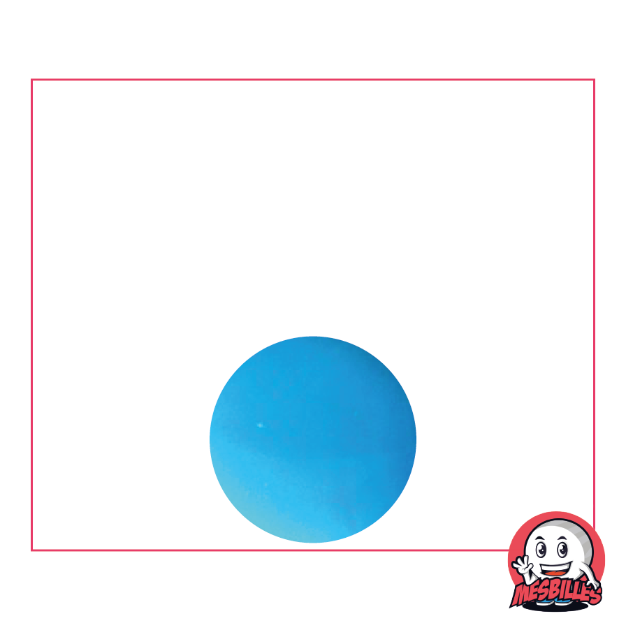 Murmeln Perlmuttene 14 mm - Opakes Glas in hellblau, das an den Ozean erinnert - MeineMurmeln