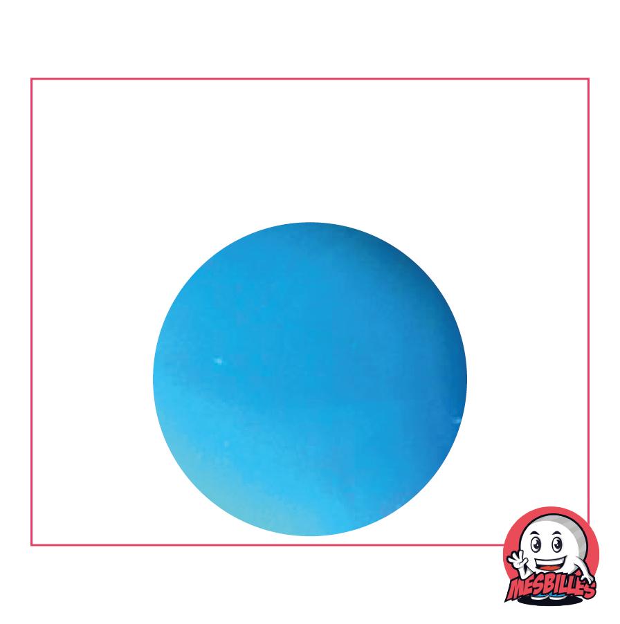 Murmeln Perlmuttene 25 mm – Opakes Glas in hellblau, das an den Ozean erinnert – MeineMurmeln