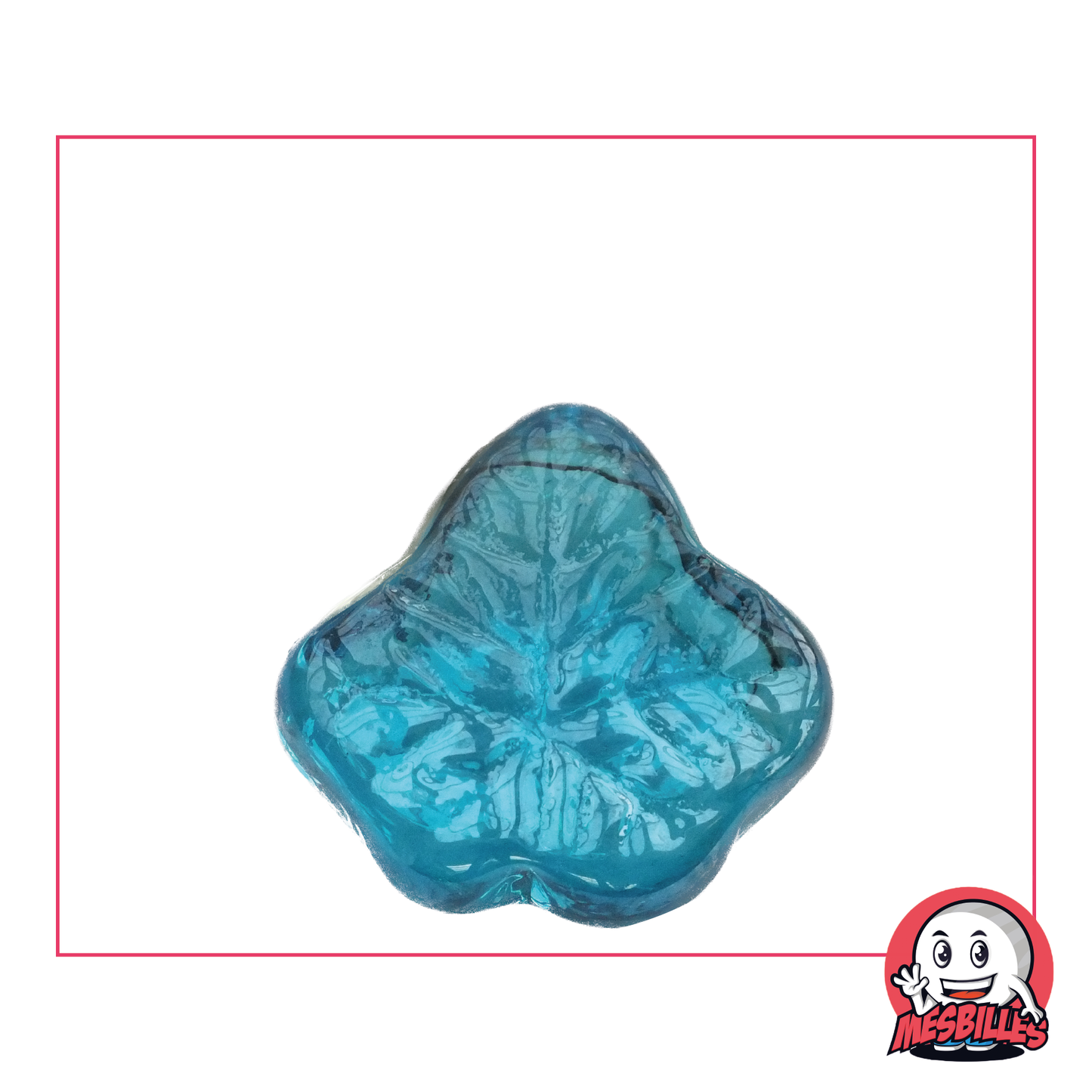 1 Murmeln Blatt Ahorn Blau