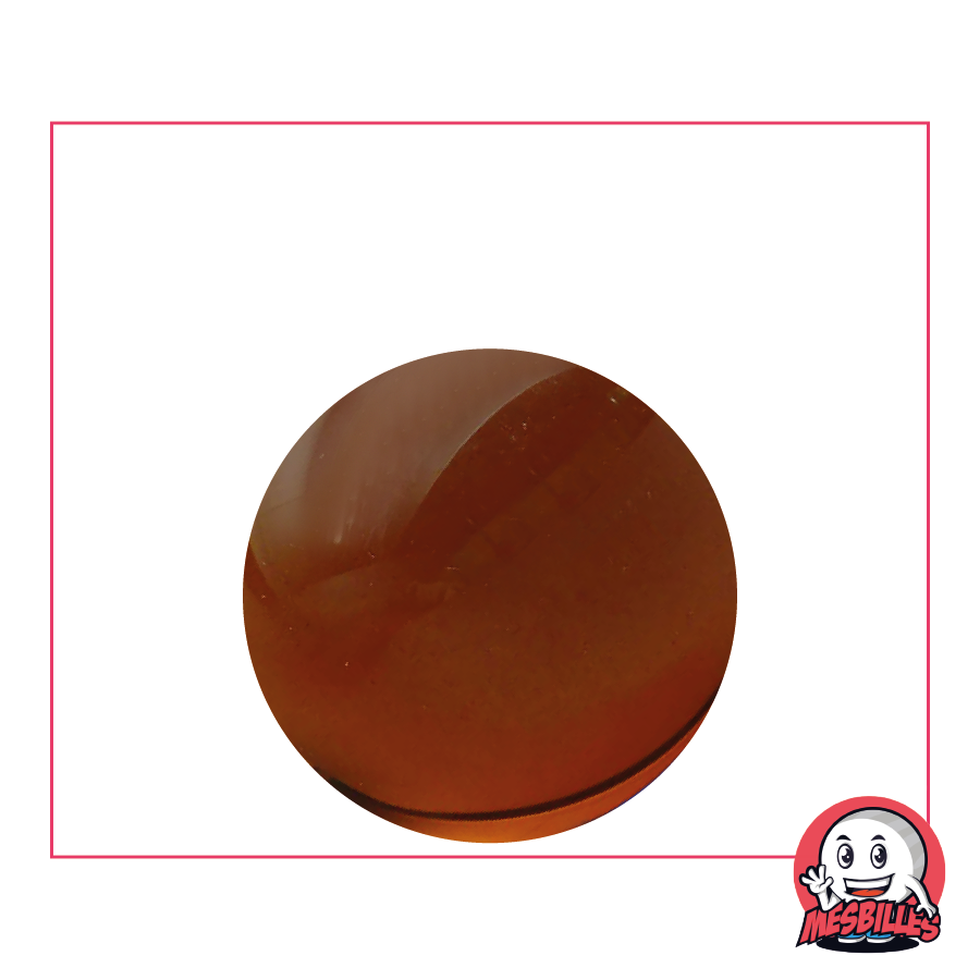 1 Murmel Kristall Amber 25 mm