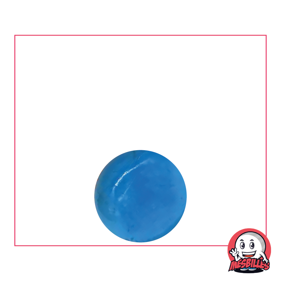 1 Murmeln Licht Blau 14 mm