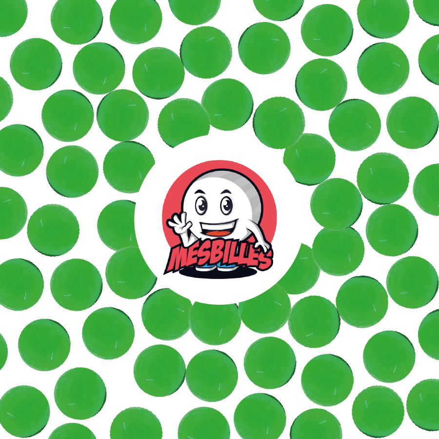 1 Murmel Lupe Grün 35 mm