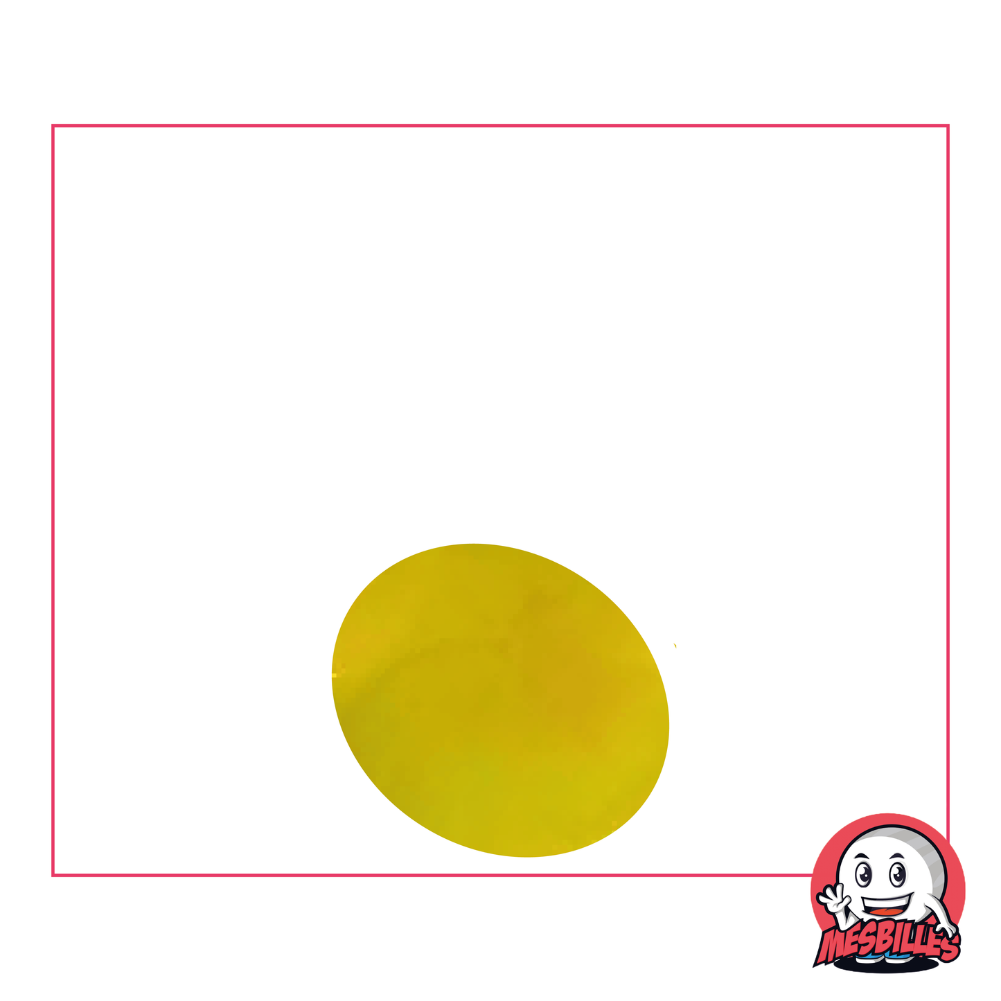 1 Murmeln Flach Glänzend Gelb 18 mm