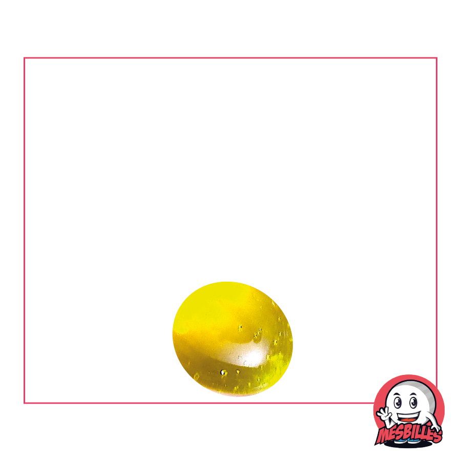 1 Murmeln Flach 12 mm Licht Gelb