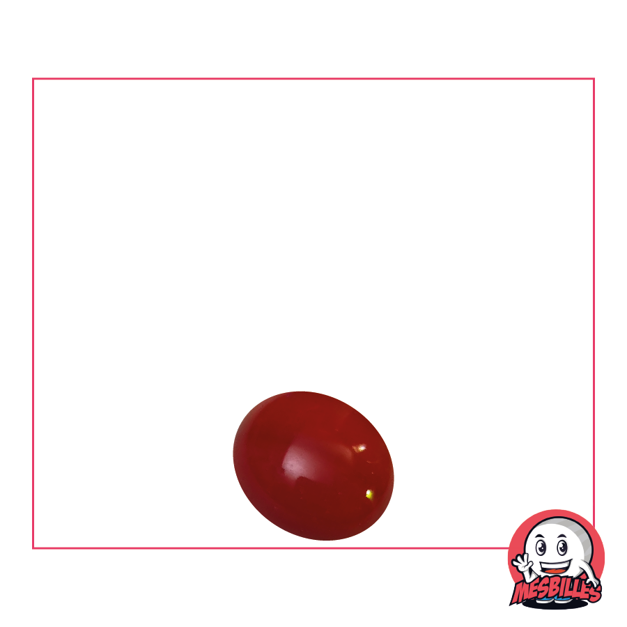1 Flache Murmel 12 mm Perle Rot