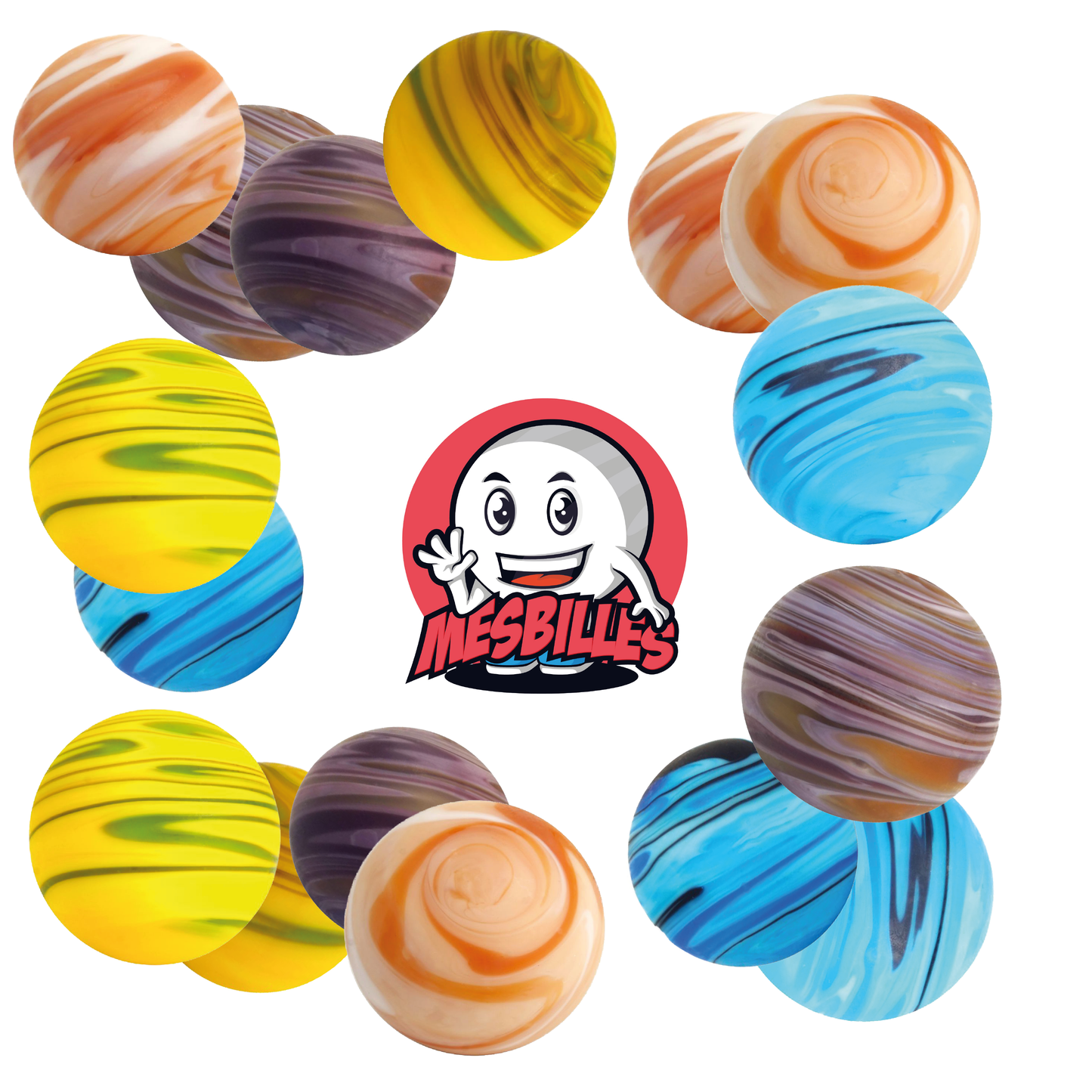 1 Murmel Art Sandstorm Violett 22 mm
