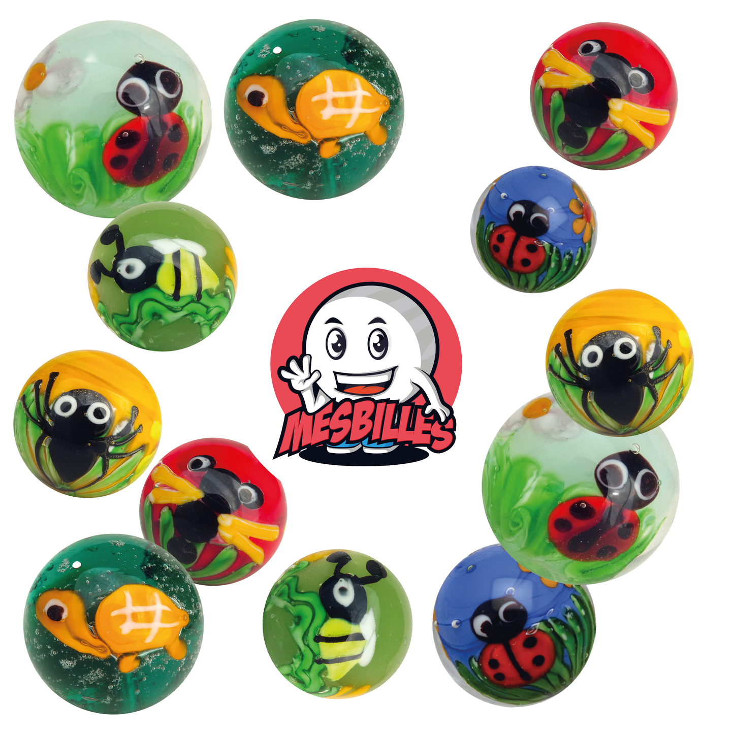1 Murmeln Art Abeille 22 mm