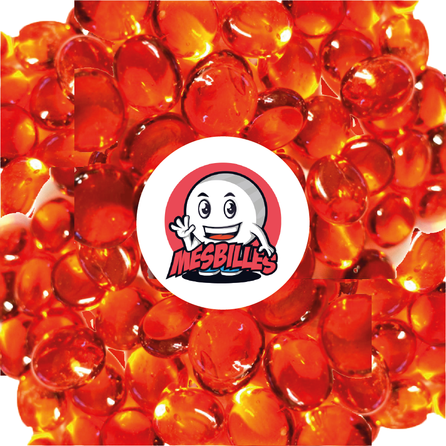 1 Murmeln Flach 12 mm Licht Orange