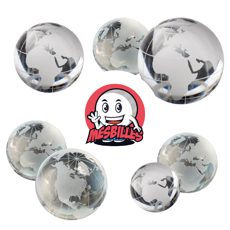 Murmeln Monde Cristal Collection d'Art – Glasmurmeln 30 mm