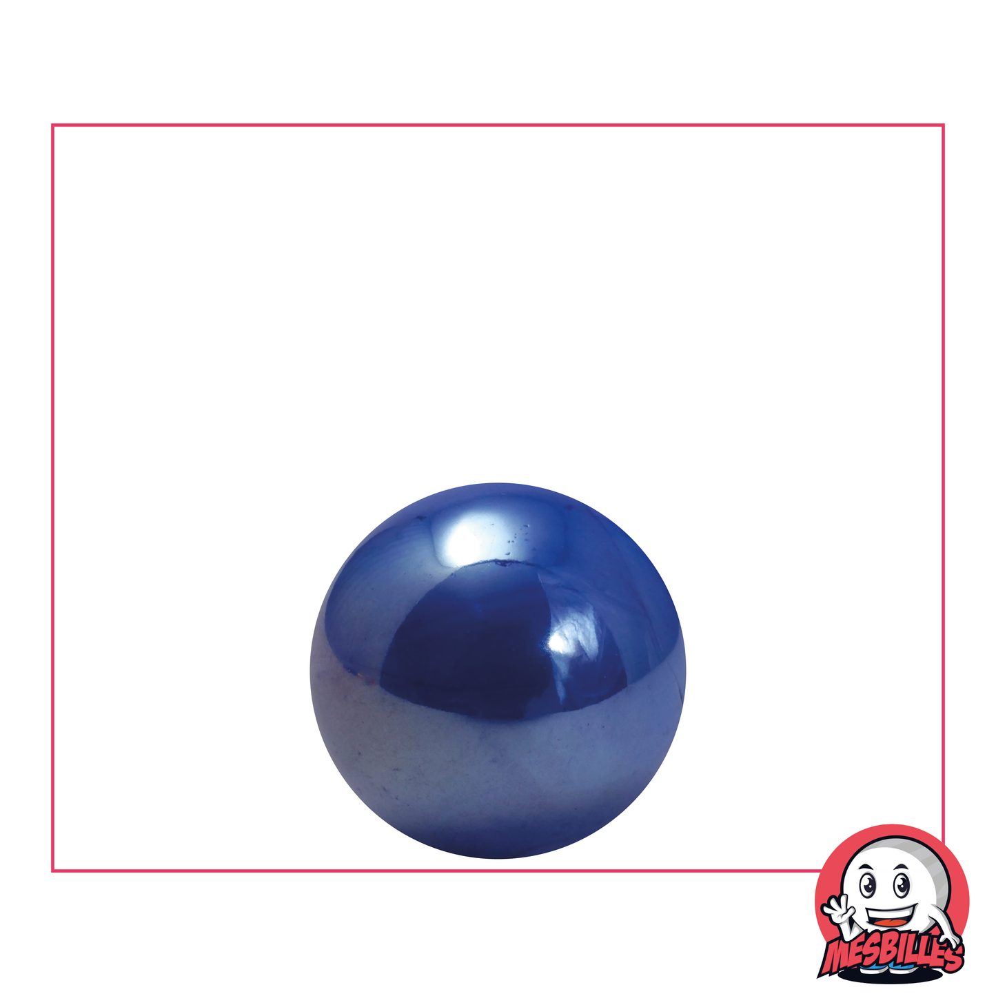 1 Murmel Glänzend Blau 16 mm