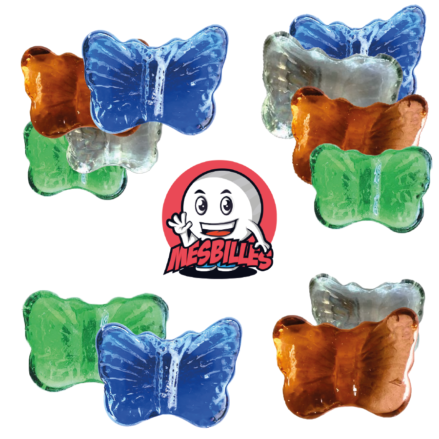 Murmeln Monarque aus transluzentem Glas, erhältlich in mehreren leuchtenden Farben, 30 mm, exklusive Kollektion MeineMurmeln