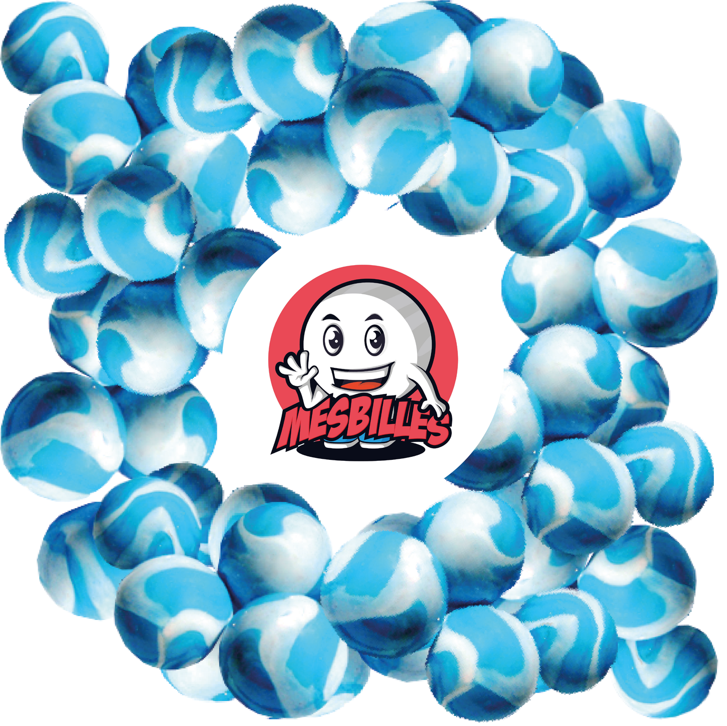 Feiern Sie den Geist des OM mit unserer 25-mm-Murmel Marseille. Mit ihrem strahlenden Azurblau ist sie eine lebhafte Hommage an den Fußballverein aus Marseille. Mit dieser Murmel ist jedes Spiel ein Sieg.