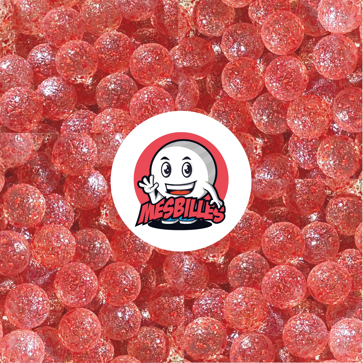 1 Murmeln Nugget Rot 12 mm