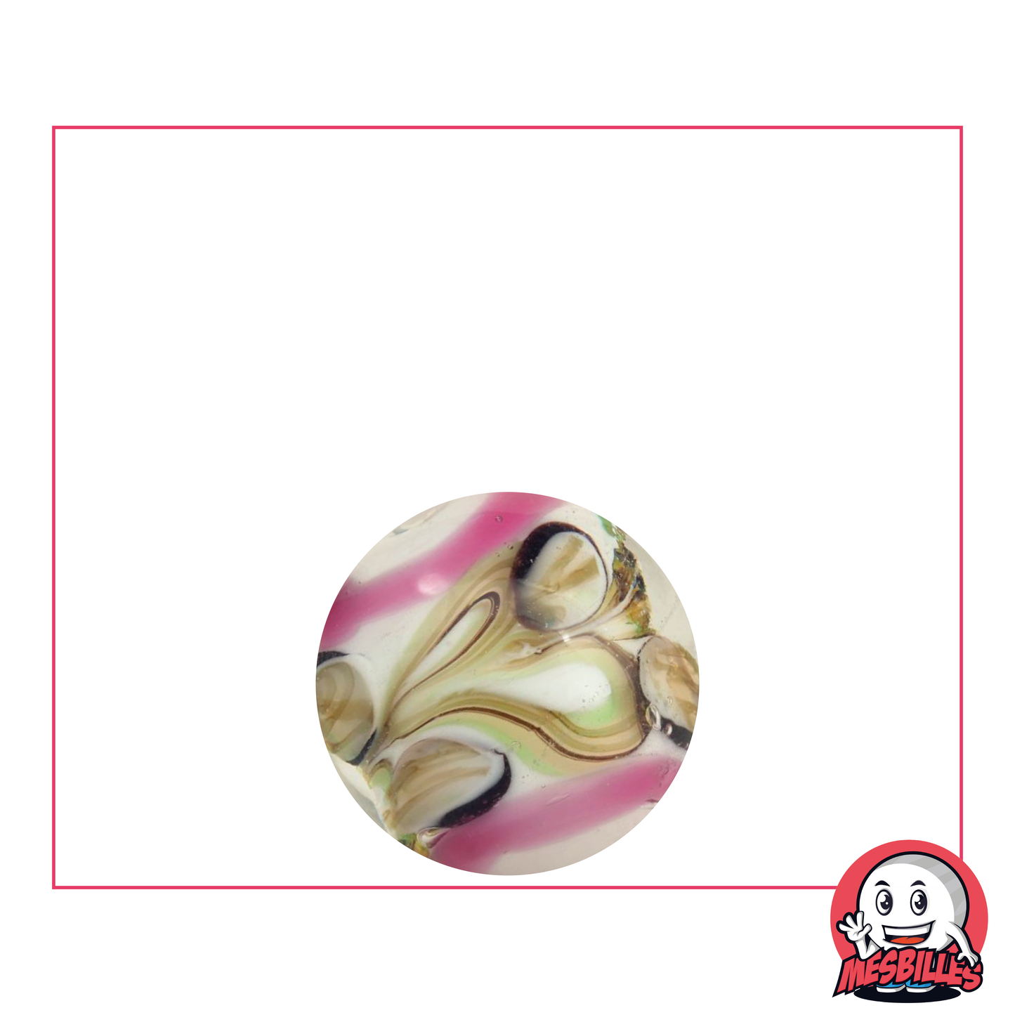 1 Murmel Art Pastellrose 16 mm