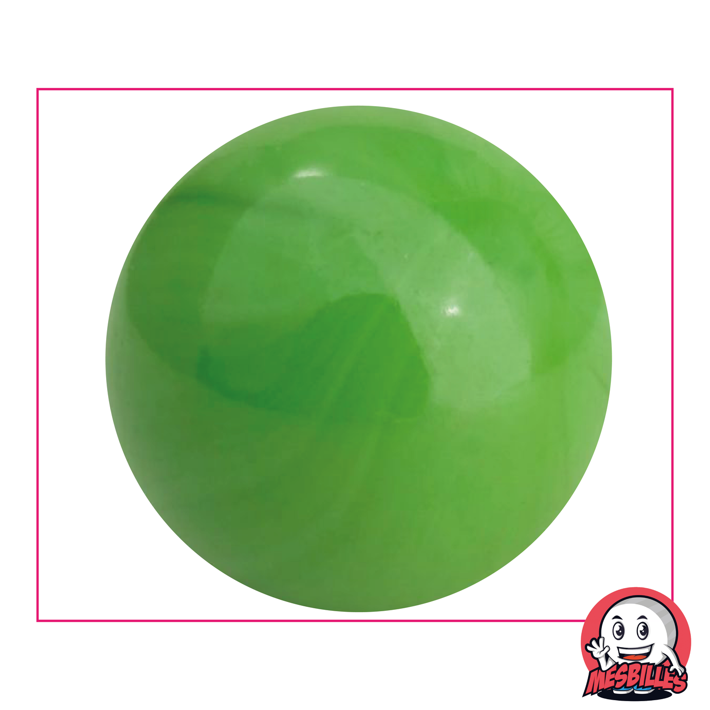 Murmeln Perlmuttene Grüne 50 mm Glasmurmel | MeineMurmeln - MeineMurmeln