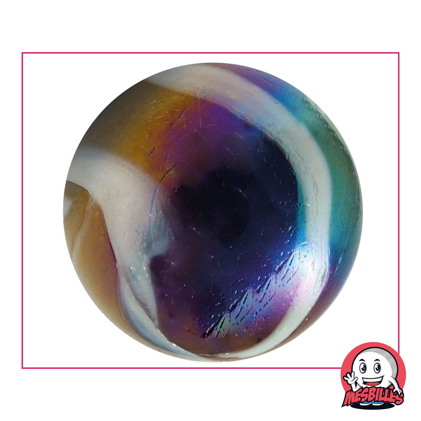 Murmeln in Petrol, 50 mm, aus schwarzem Glas mit schillernden Reflexen, sehr große Murmeln