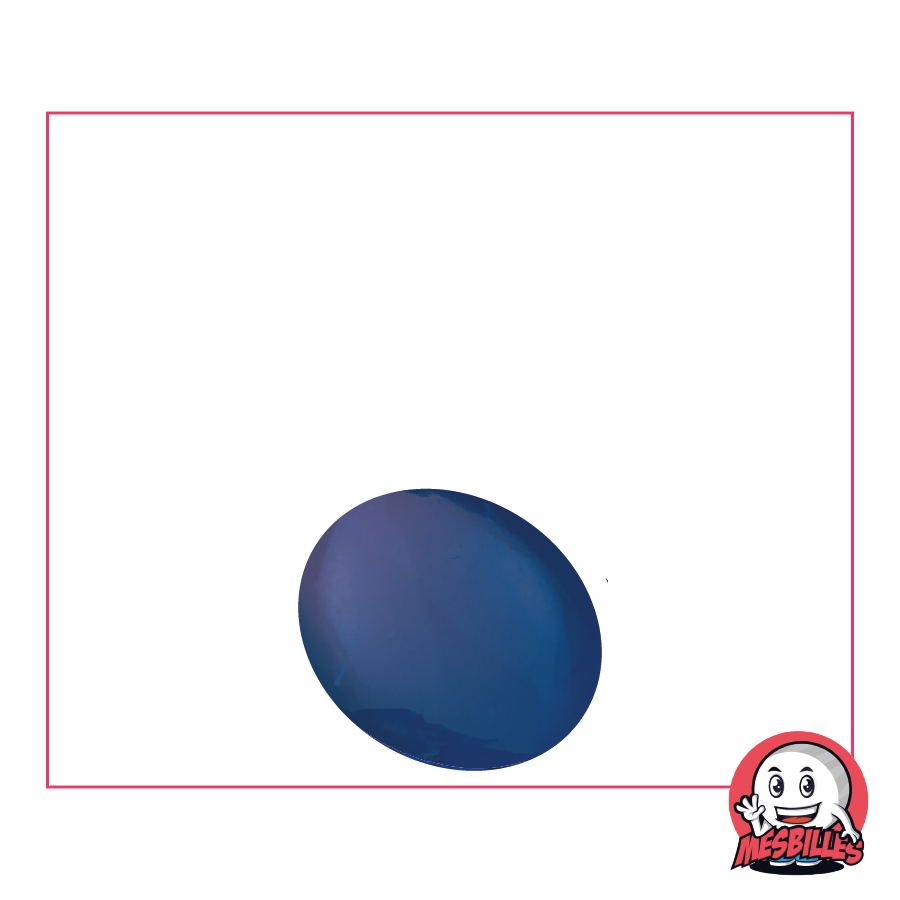 1 Flache Murmel 18 mm Glänzend Blau