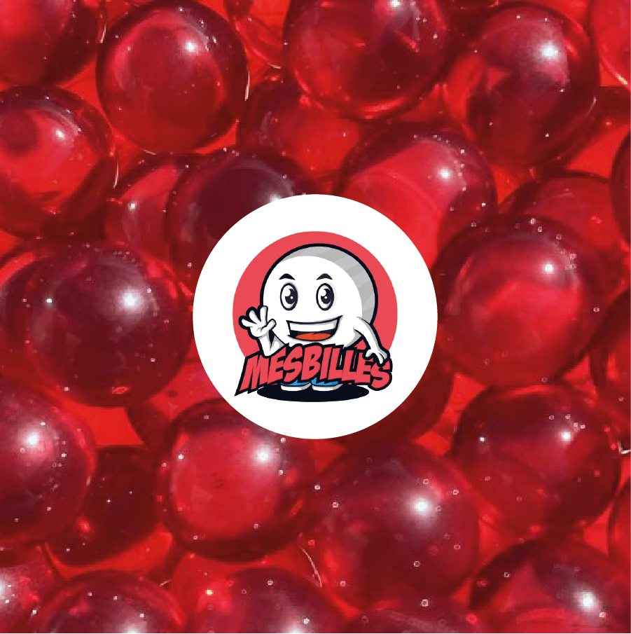 1 Murmeln Licht Rot 10 mm