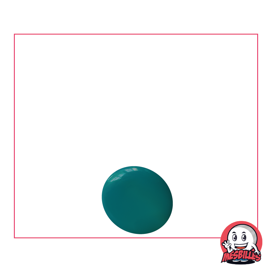 1 Flache Murmeln 12 mm Perle Blau-Duck