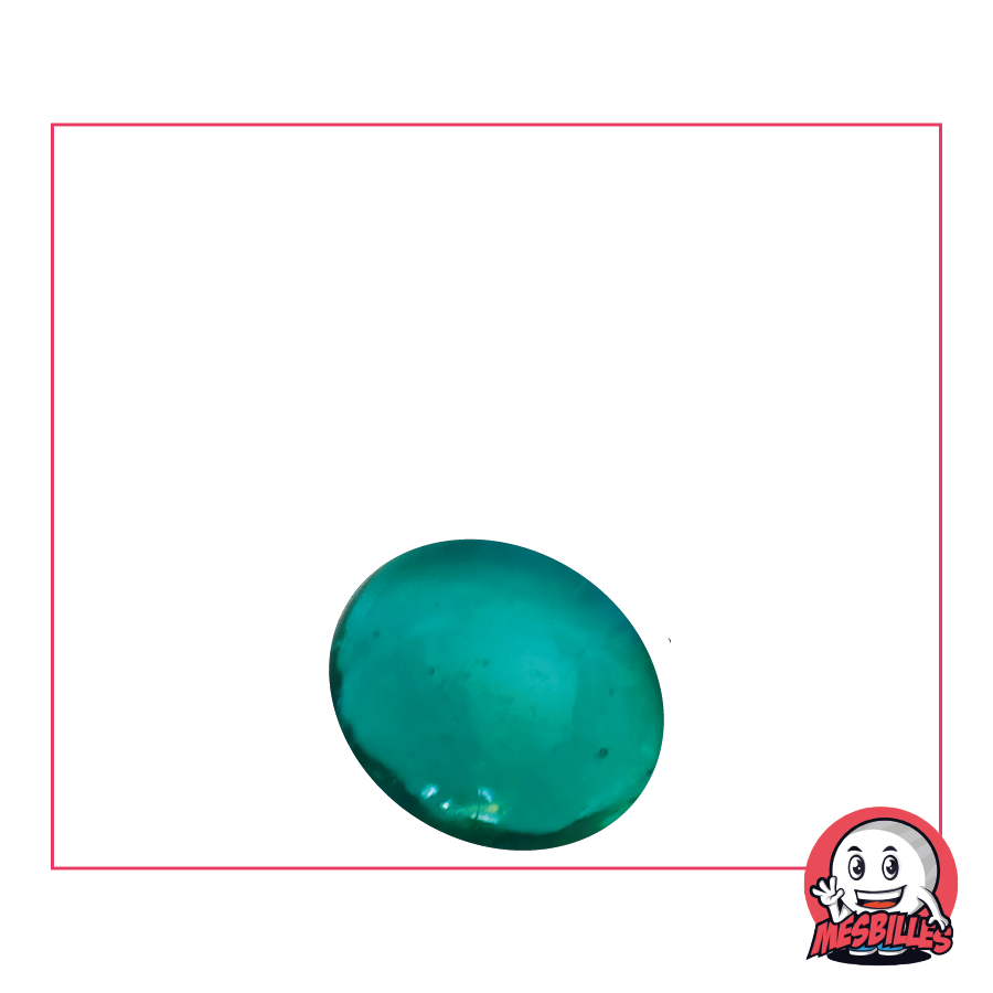 1 Flache Murmeln Licht Entenblau 18 mm