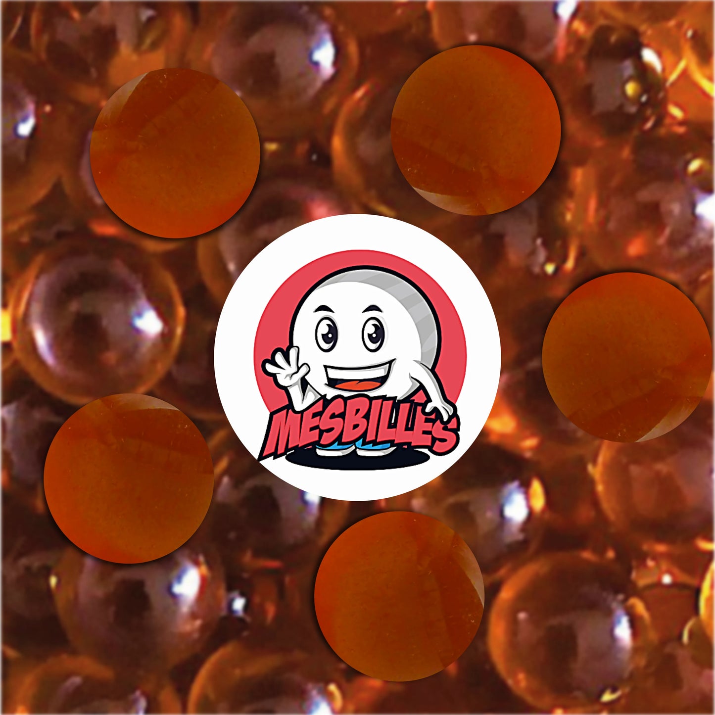 Plusieurs billes Loupe Ambre 14 mm translucides couleur miel, idéales pour collection ou jeux de billes