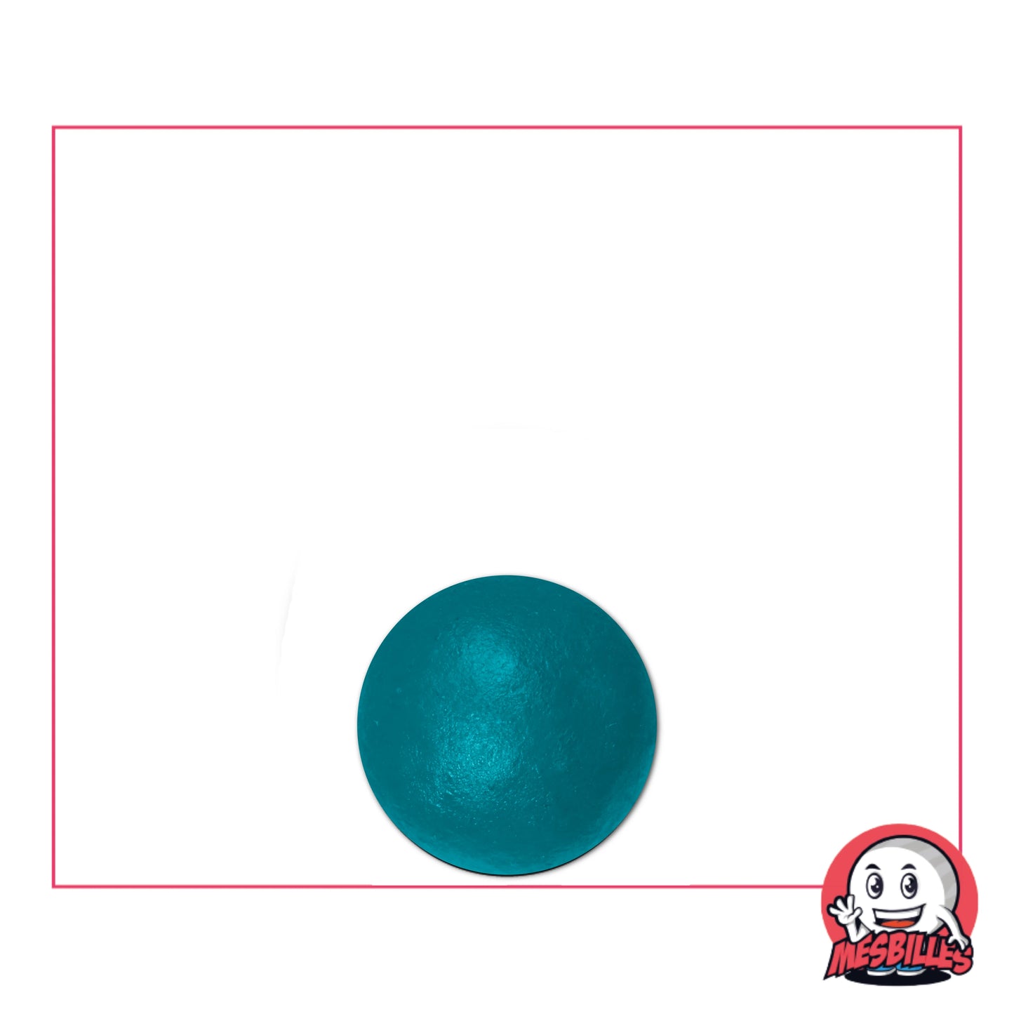 Mini-bille en terre cuite de couleur verte, diamètre 10 mm, idéale pour jeu de précision ou collection