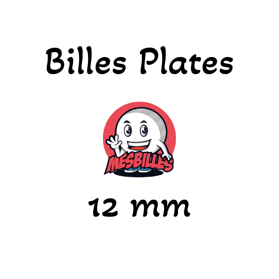 Billes Plates en Verre de 12 mm