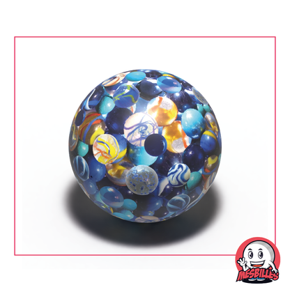 100 Murmeln Multi Blau