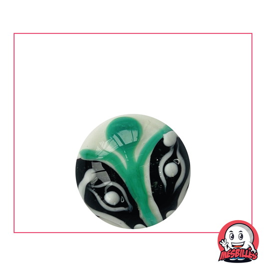 1 Murmeln Kunst Aloa Grün 22 mm