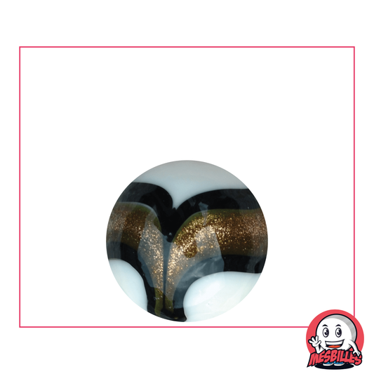 Murmeln-Kunst-22 mm-Verankerung-weiß