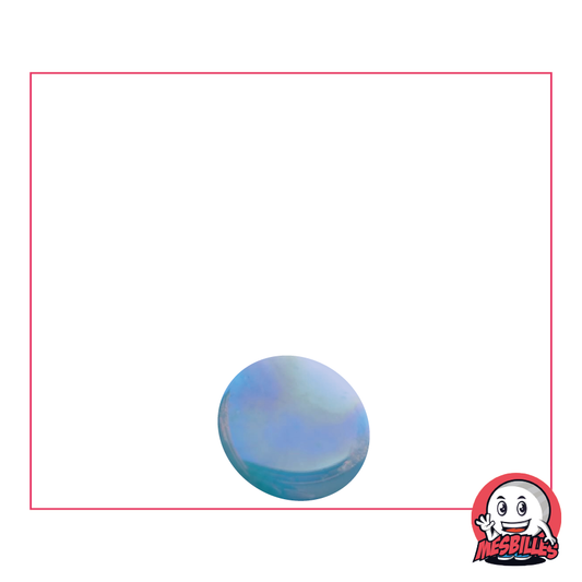 1 Flache Murmeln 12 mm Glänzend Hellblau