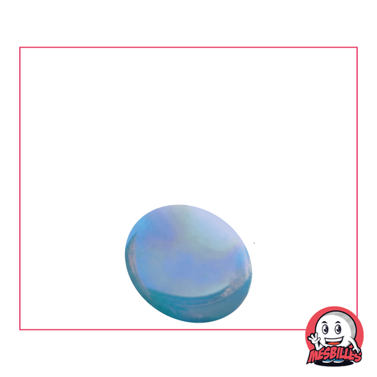 1 Flache Murmel 18 mm Glänzend Hellblau