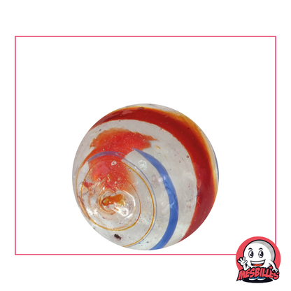 Murmel Cyclone Rot und Blau von Kim'Play Ein 25-mm-Whirlwind zum Greifen