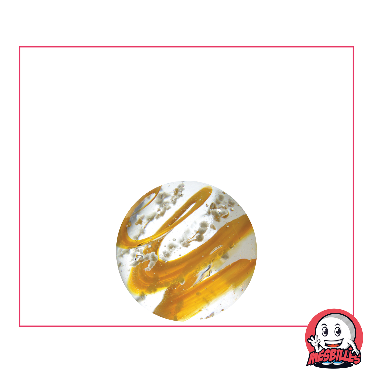 1 Murmel Art Tourbillon phosphoreszierend Orange 16 mm