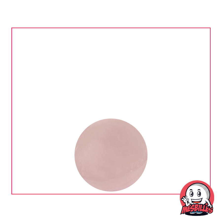 Die Königin der Murmeln: die Murmel Rose-Clair 12 mm aus böhmischem Kristall