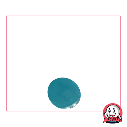 1 Murmeln Flach 12 mm Irisierend Entenblau