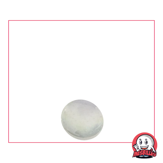 1 Flache Murmeln 12 mm Glänzend Weiß