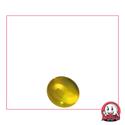 1 Murmeln Flach 12 mm Irisierend Gelb