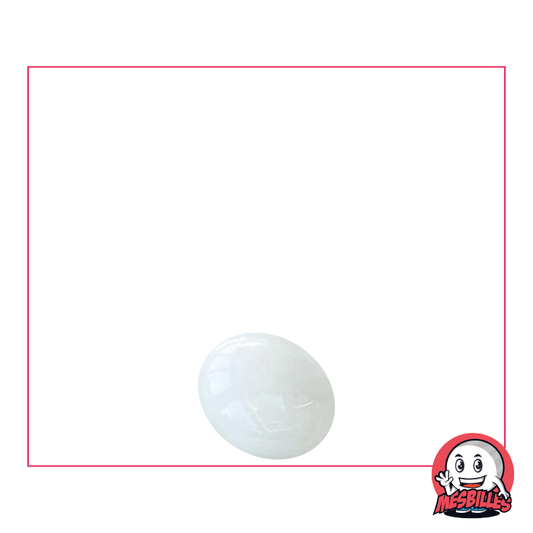 1 Flache Murmeln 12 mm Perle Weiß