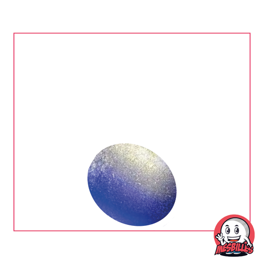 1 Flache Murmel 18 mm Givré Blau-Nacht