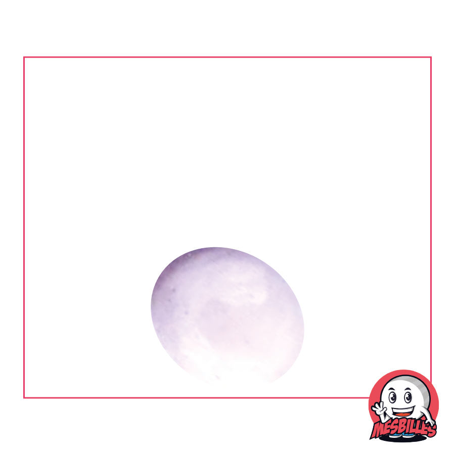 1 Murmeln Flach Licht Lavendel 18 mm