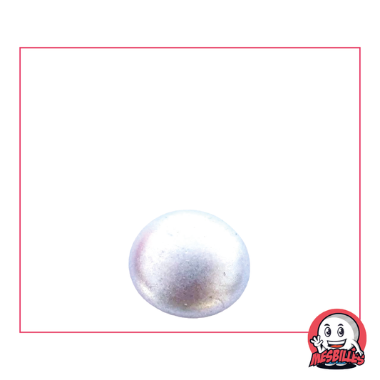 1 Flache Murmel 18 mm Metallisiert Silber