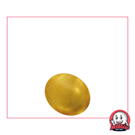 1 Flache Murmel 18 mm Metallisiert Gold