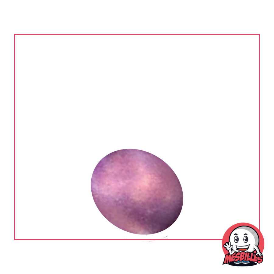 1 Murmeln Flach Metallic Violett 18 mm