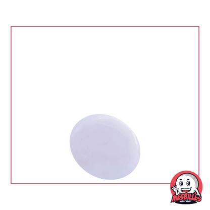 1 Flache Murmel 18 mm Perle Rosa-Hell