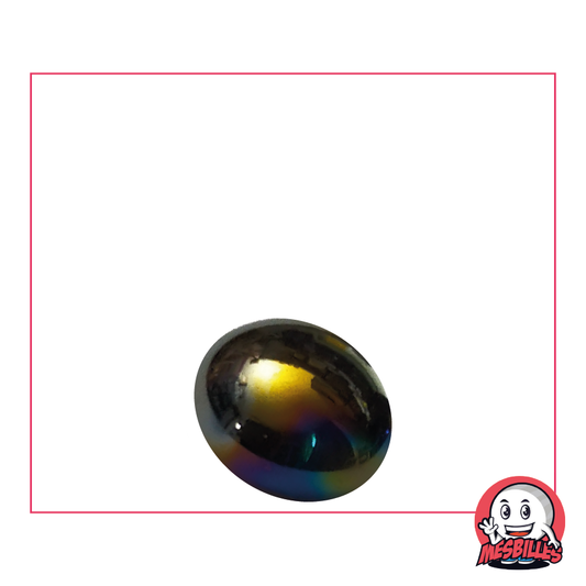 1 Flache Murmel 18 mm Glänzend Petroleum