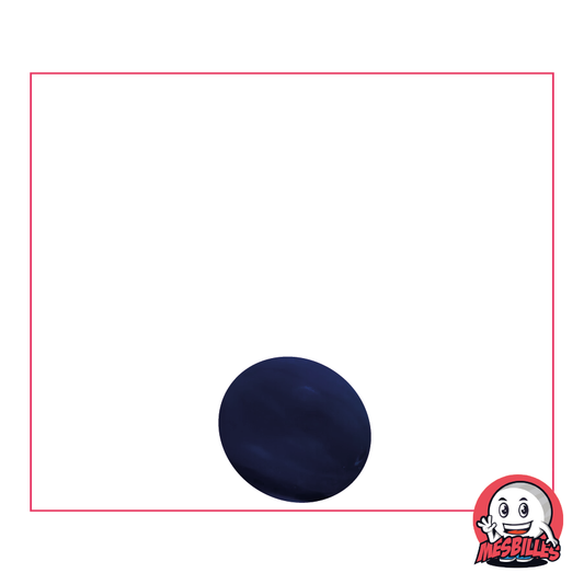 1 Murmeln Flach Perlblau-Nachtblau 12 mm