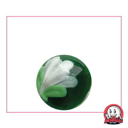 1 Murmeln Kunst Tulpe Grün 22 mm