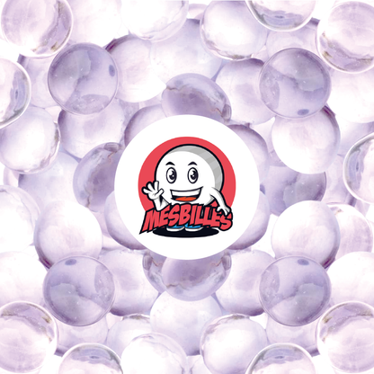 1 Murmeln Flach Licht Lavendel 18 mm